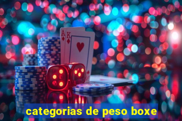 categorias de peso boxe